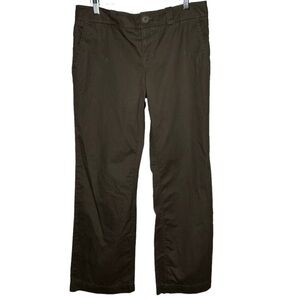 Calvin Klein Womens Pants Size 6 Brown Olive Bootcut Chino GUC